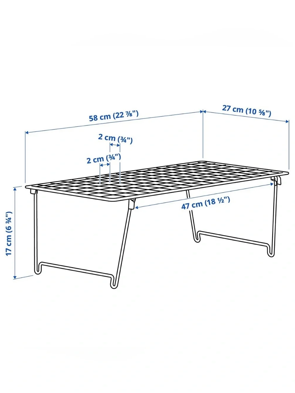 IKEA GREJIG Red Wire Shelf / Shoe Rack • Stackable Storage • NWT